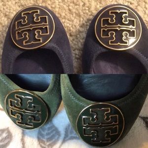 2 Tory Burch flats size 6 - Two Pairs!